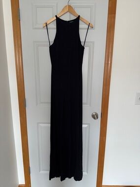 Vintage Ralph Lauren Black Sleeveless Maxi Dress